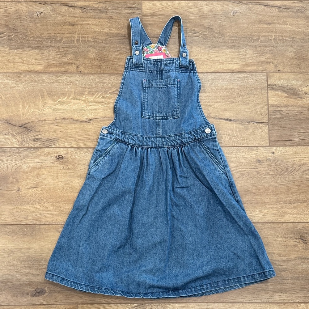 Mini Boden Blue Denim Girls' Overall Dress